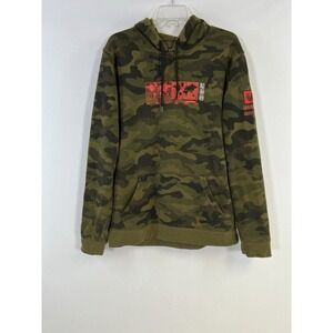 Brooklyn Cloth Camouflage Hoodie Sweatshirt Adult Size Medium Pullover Camo